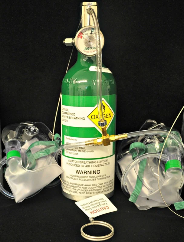 PrO2 4 2 Emergency Oxygen System for Two Users 4 Cubic Foot bottle
