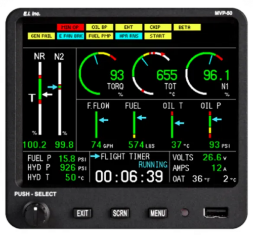 MVP-50T Engine Monitor for Helicopters