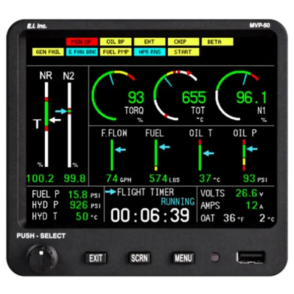 MVP50T Engine Monitor for Helicopters